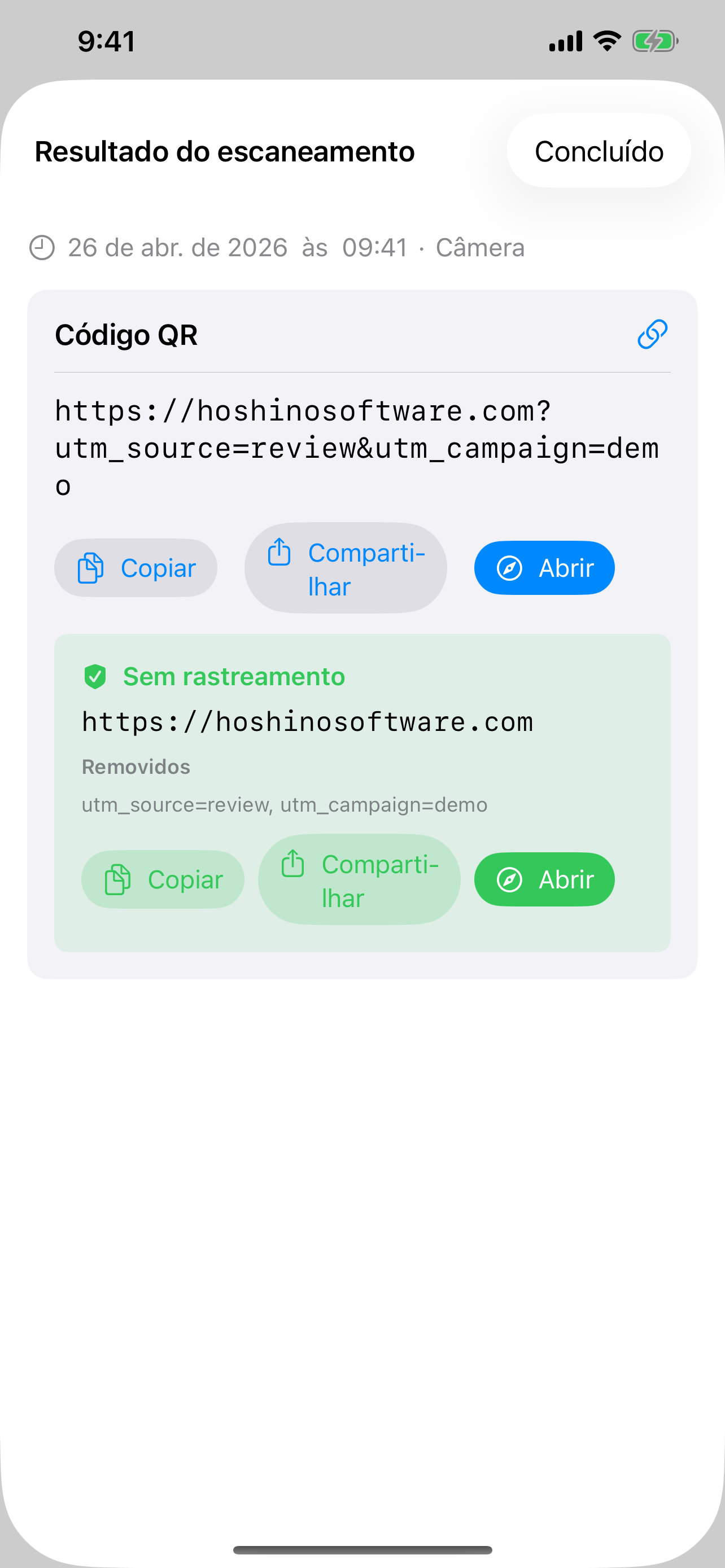 Tela resultado