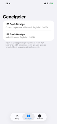 Genelgeler listesi
